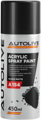 Аерозольна фарба AUTOLIVE A154 Spray Paint Matt Black 450мл