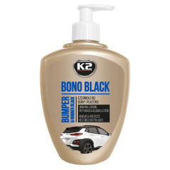 Фарба-консервант (чорніння) для бамперів, гуми та пластику K2 Bono Black 500 мл